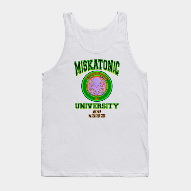 Lovecraft: Miskatonic University Tank Top by Retro-Matic